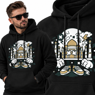 BLUZA Z KAPTUREM  ANIMOWANA   TAJ MAHAL